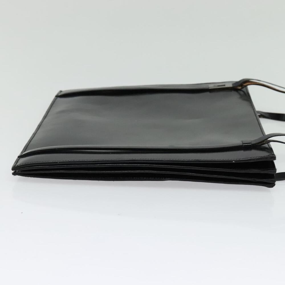 GUCCI Shoulder Bag Patent Leather Black Silver - Picture 5 of 13